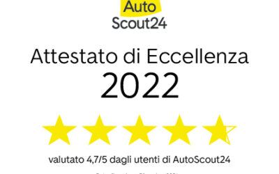 Attestato Eccellenza 2022 Autoscout24