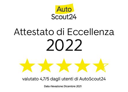 Attestato Eccellenza 2022 Autoscout24